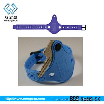 fashion silicone key purse, keychain ring